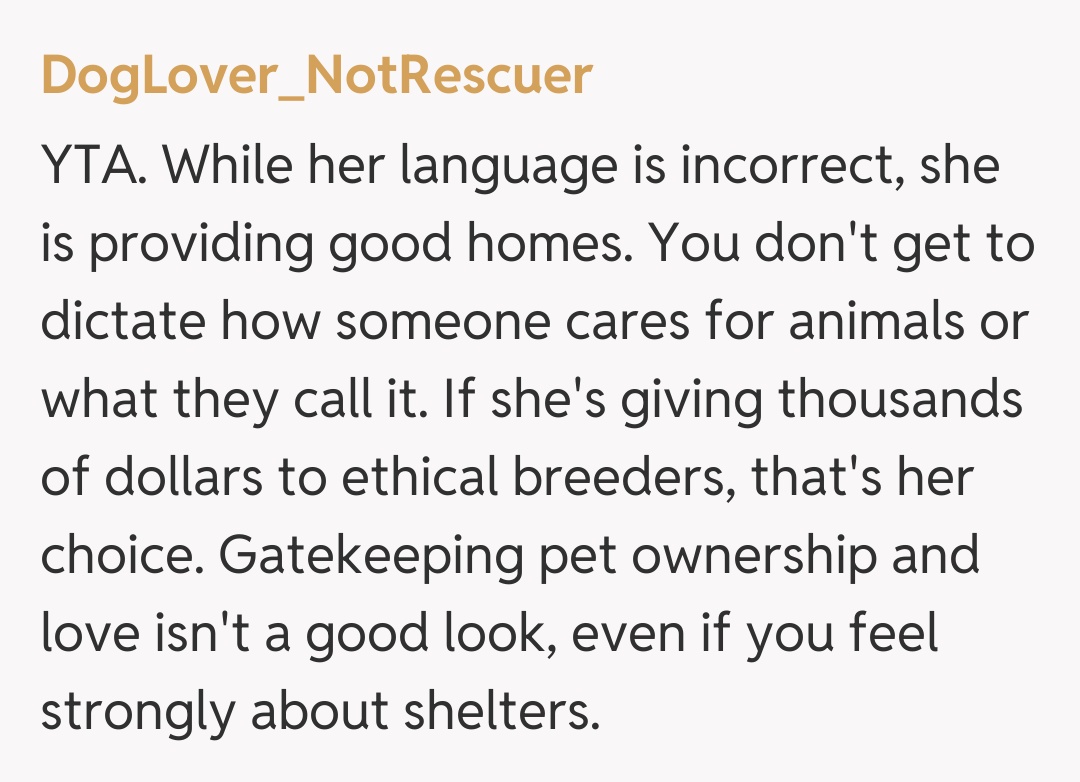 Comentariu de la DogLover_NotRescuer