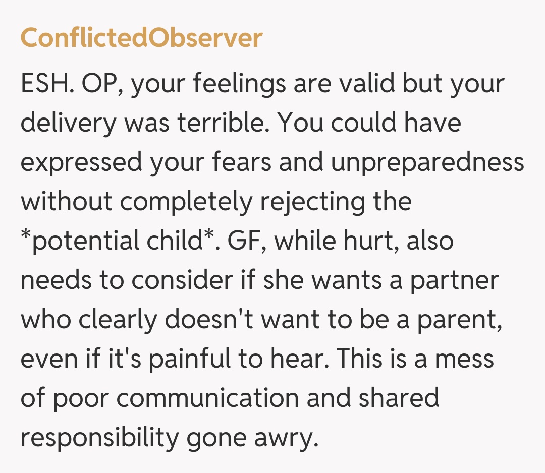 Comentariu de la ConflictedObserver