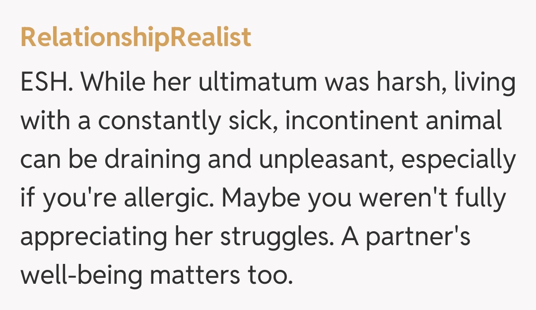 Comentariu de la RelationshipRealist