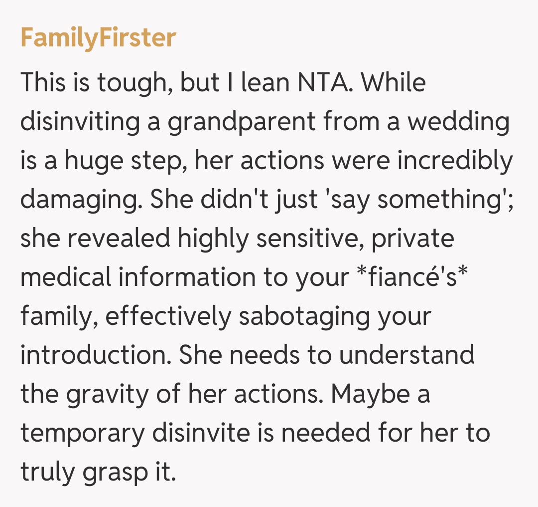 Comentariu de la FamilyFirster