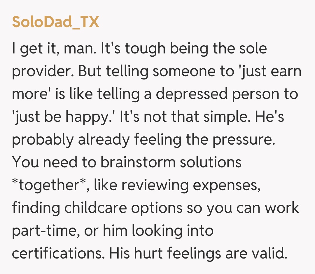 Comentariu de la SoloDad_TX