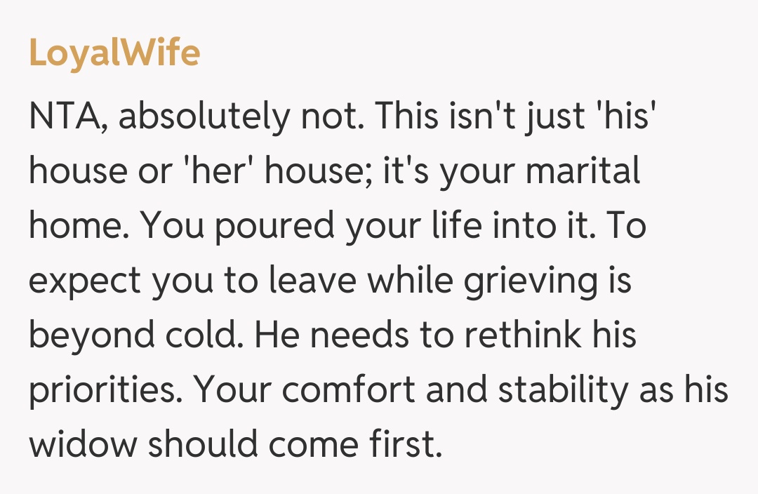 Comentariu de la LoyalWife