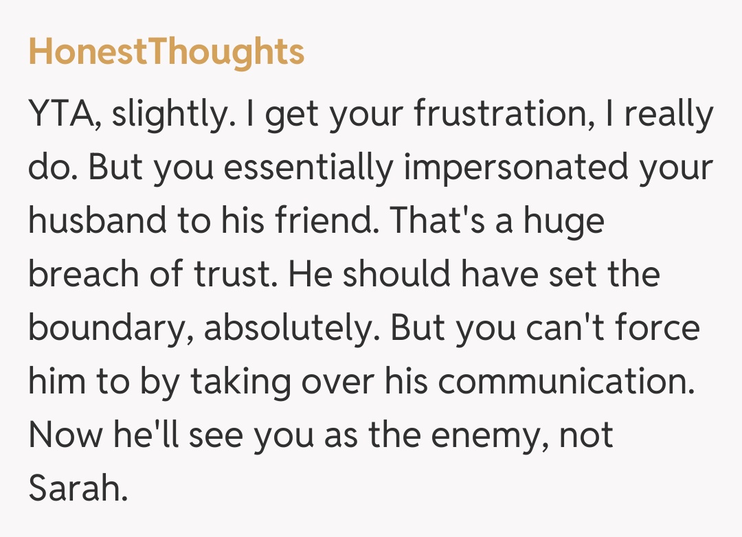 Comentariu de la HonestThoughts