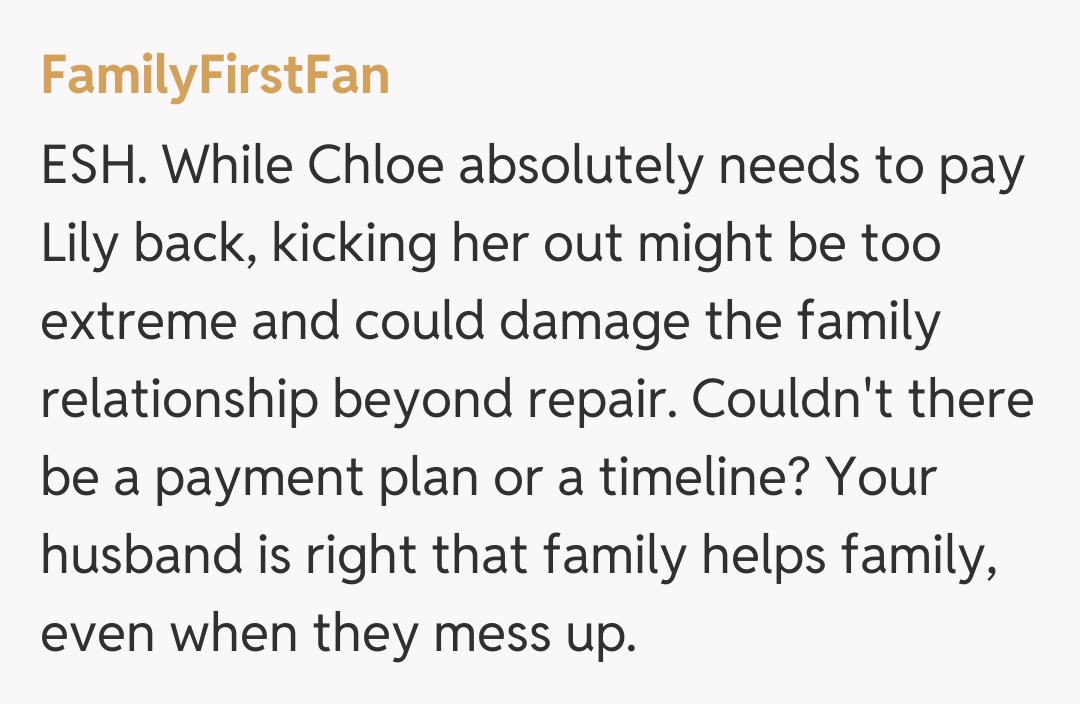 Comentariu de la FamilyFirstFan