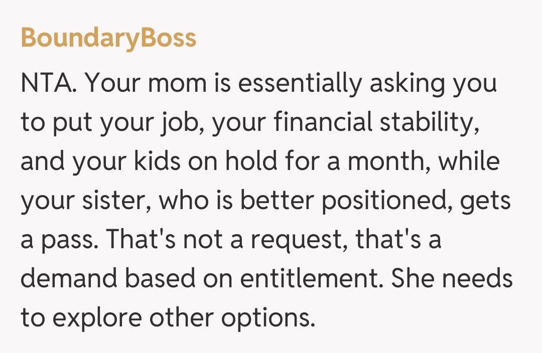 Comentariu de la BoundaryBoss