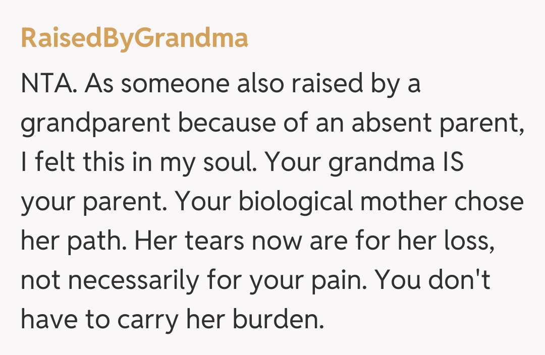 Comentariu de la RaisedByGrandma