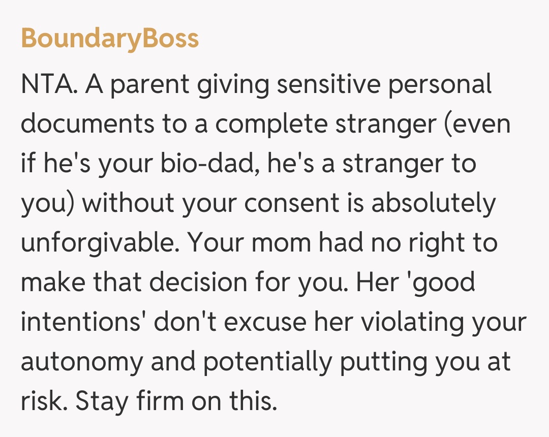 Comentariu de la BoundaryBoss