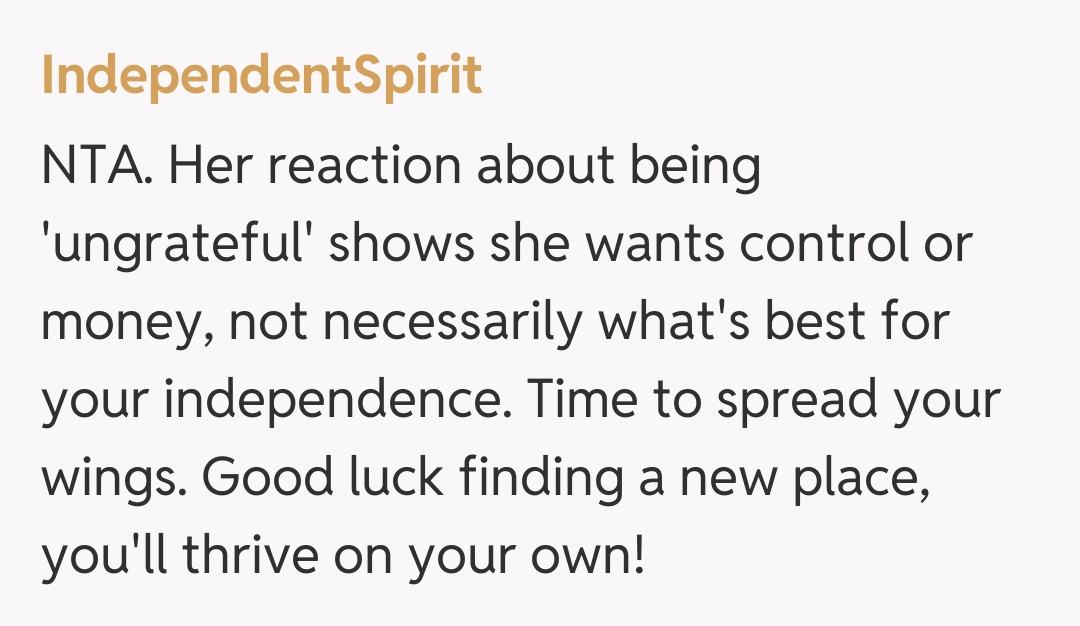Comentariu de la IndependentSpirit