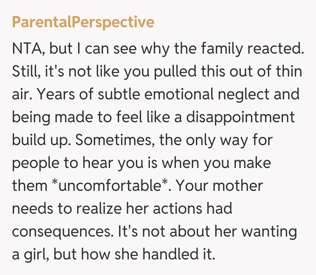 Comentariu de la ParentalPerspective