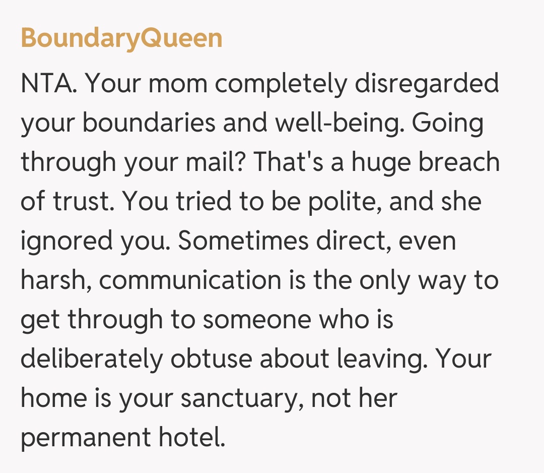 Comentariu de la BoundaryQueen