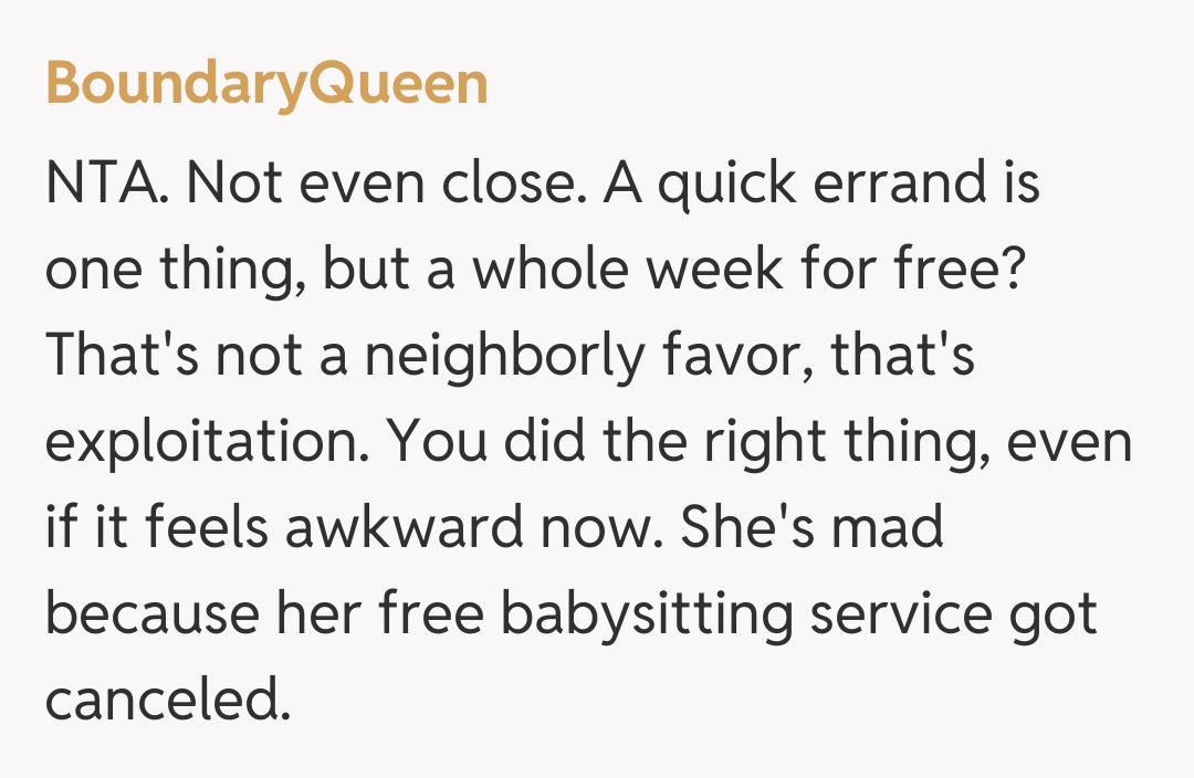 Comentariu de la BoundaryQueen