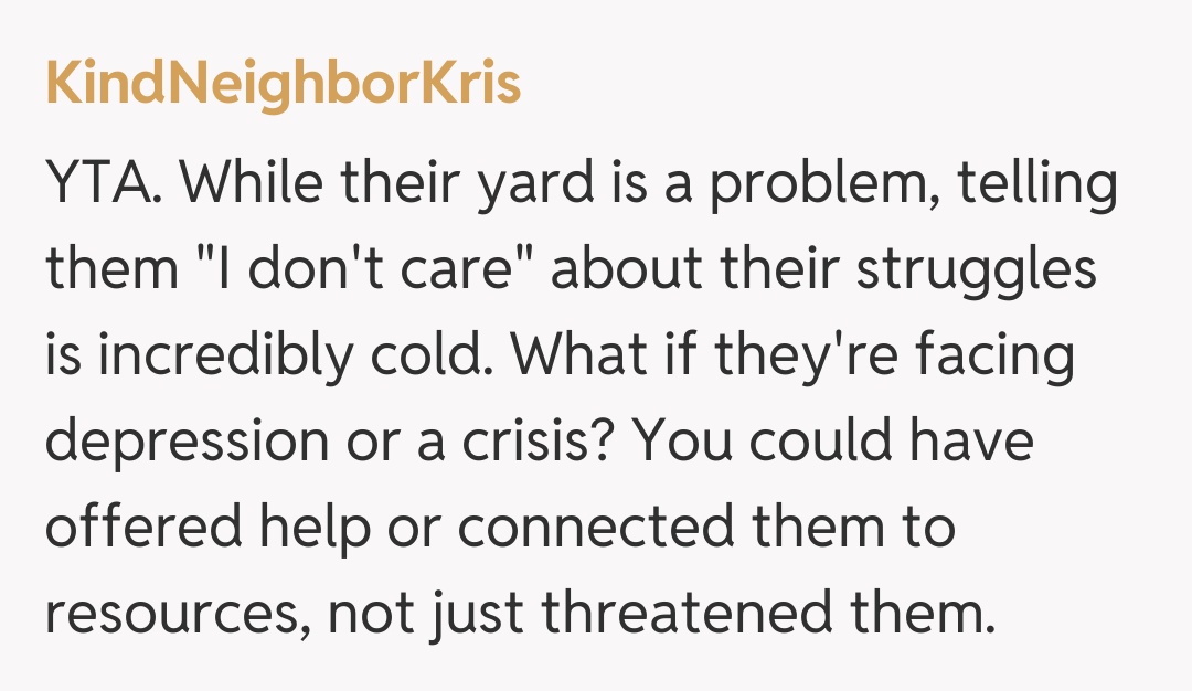 Comentariu de la KindNeighborKris