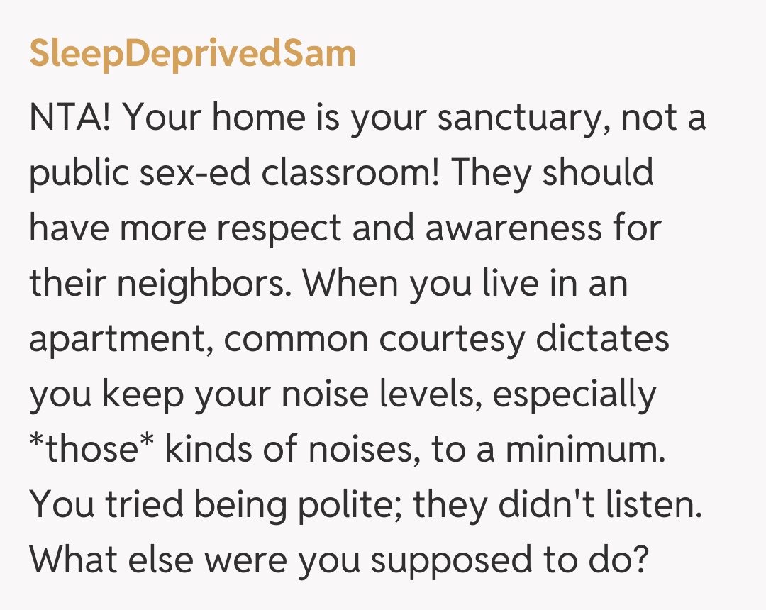 Comentariu de la SleepDeprivedSam