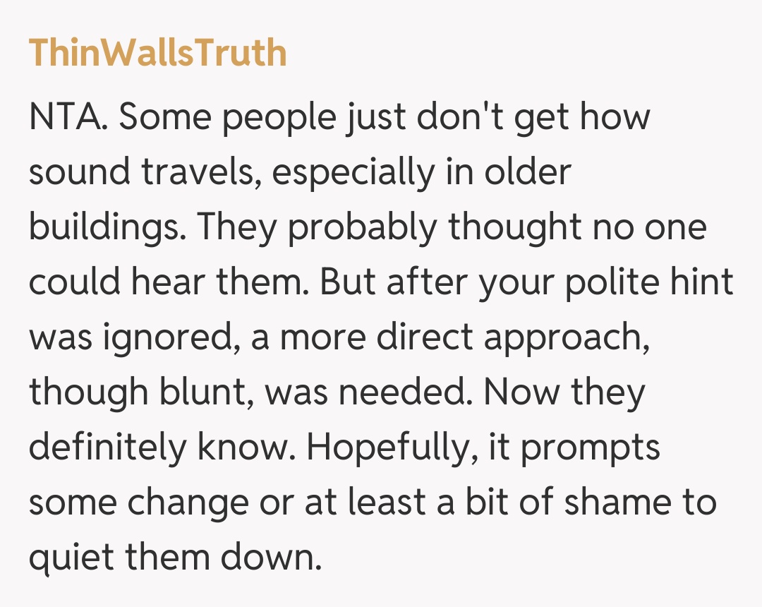 Comentariu de la ThinWallsTruth