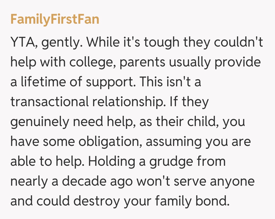 Comentariu de la FamilyFirstFan