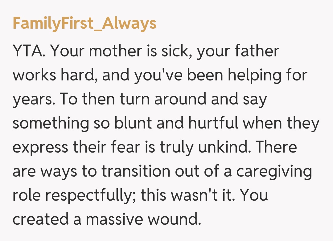 Comentariu de la FamilyFirst_Always