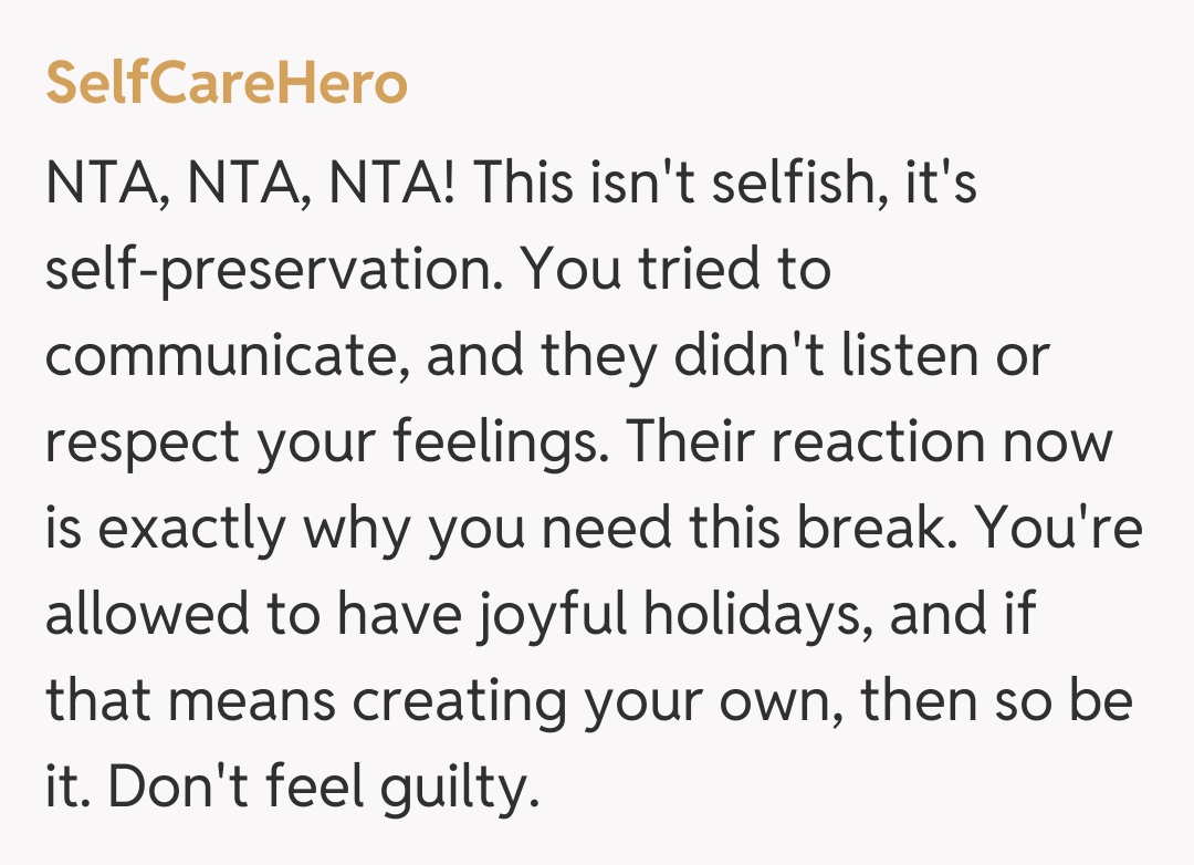 Comentariu de la SelfCareHero
