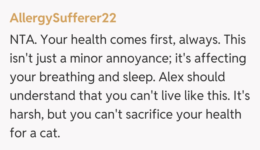 Comentariu de la AllergySufferer22