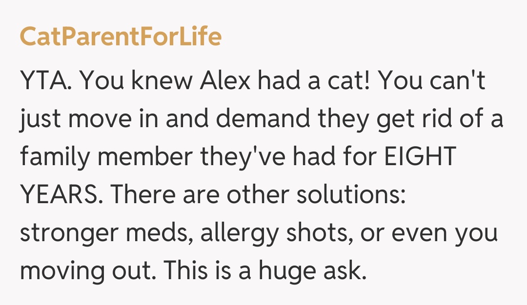 Comentariu de la CatParentForLife