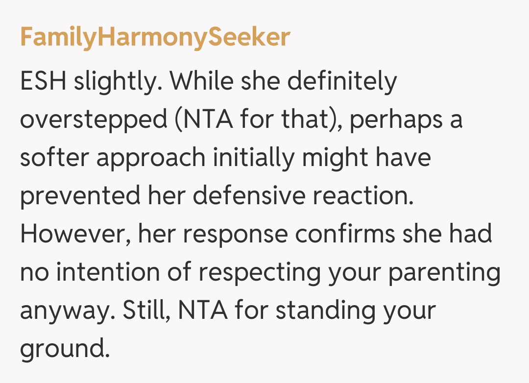 Comentariu de la FamilyHarmonySeeker