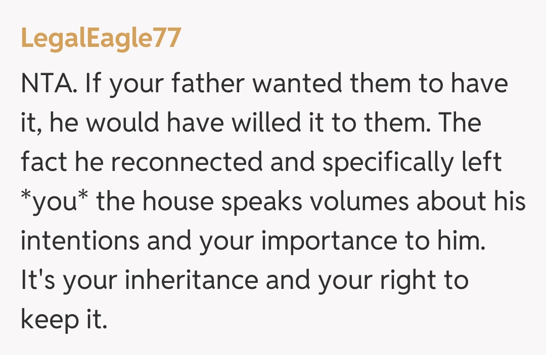 Comentariu de la LegalEagle77