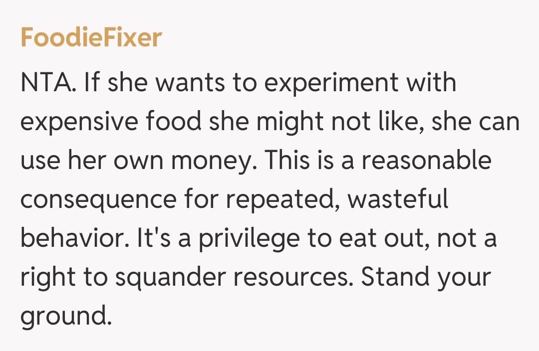 Comentariu de la FoodieFixer