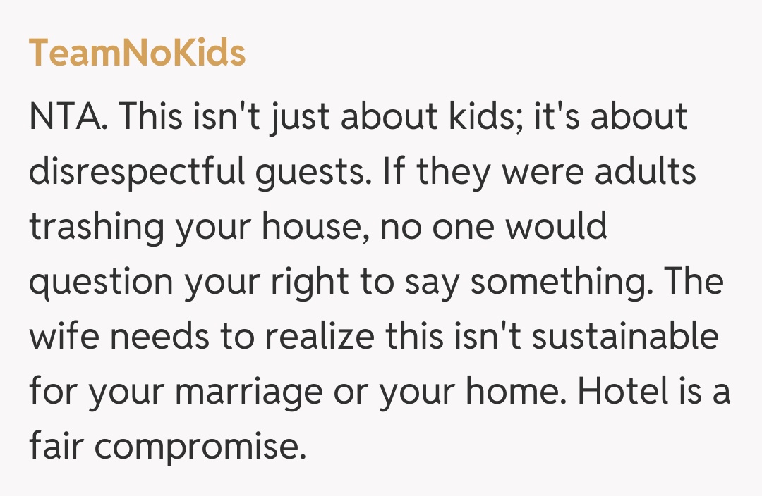 Comentariu de la TeamNoKids