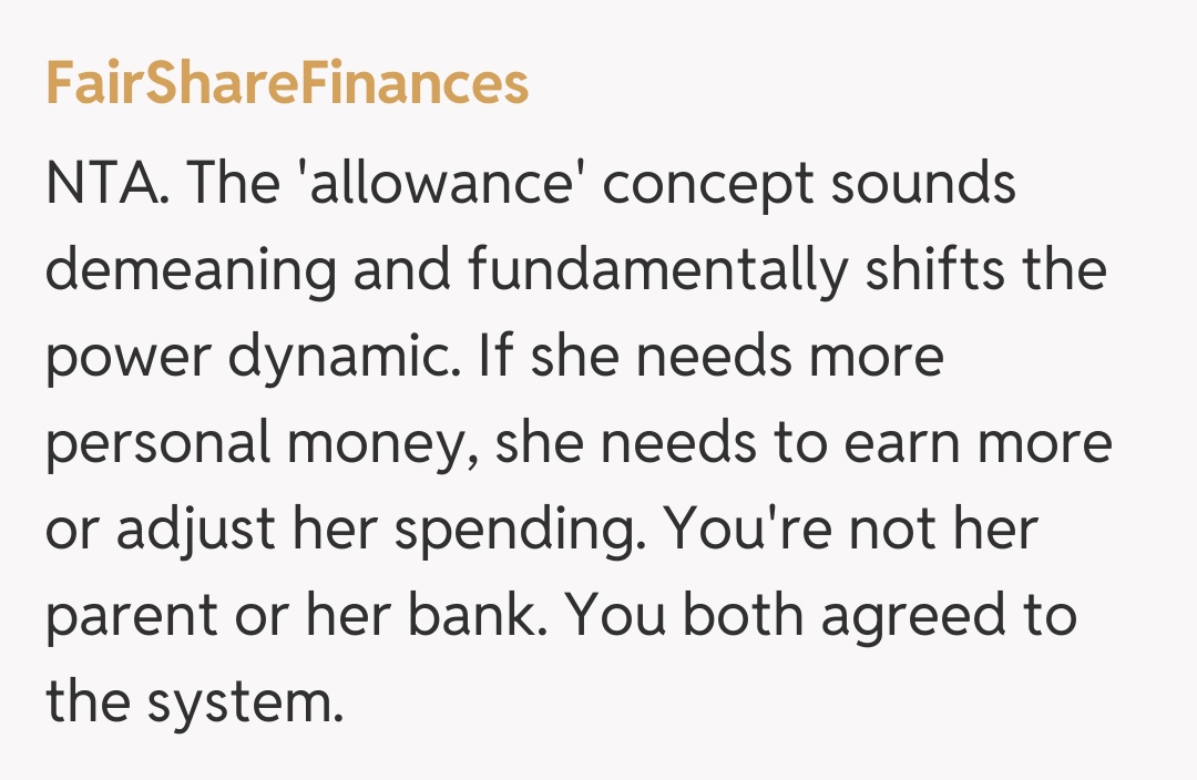 Comentariu de la FairShareFinances