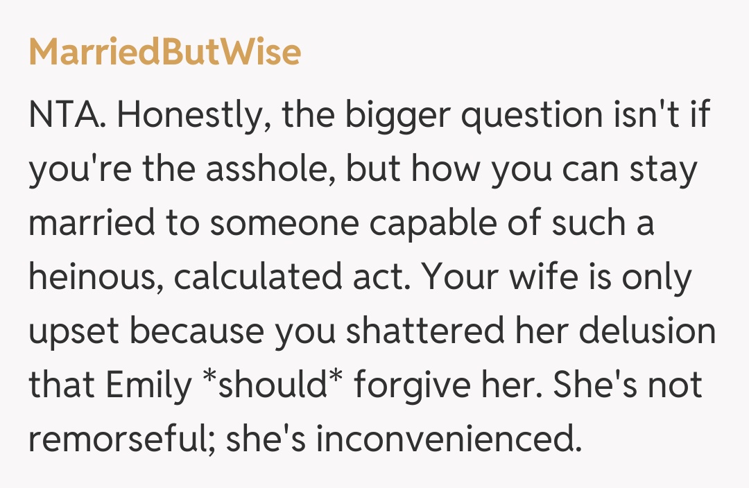 Comentariu de la MarriedButWise
