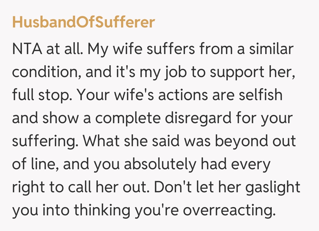 Comentariu de la HusbandOfSufferer