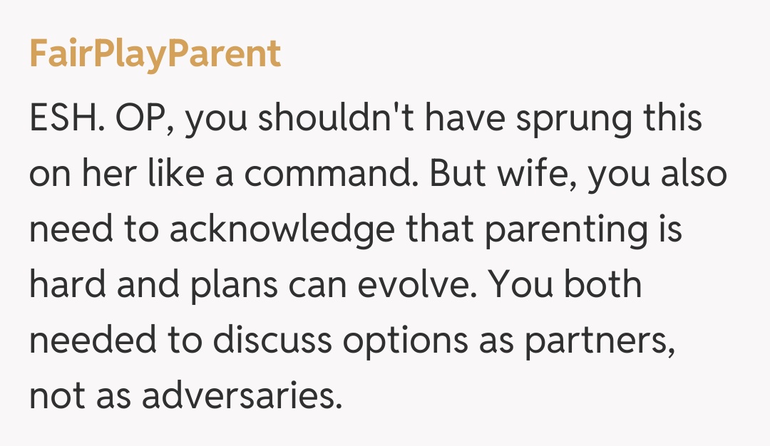 Comentariu de la FairPlayParent