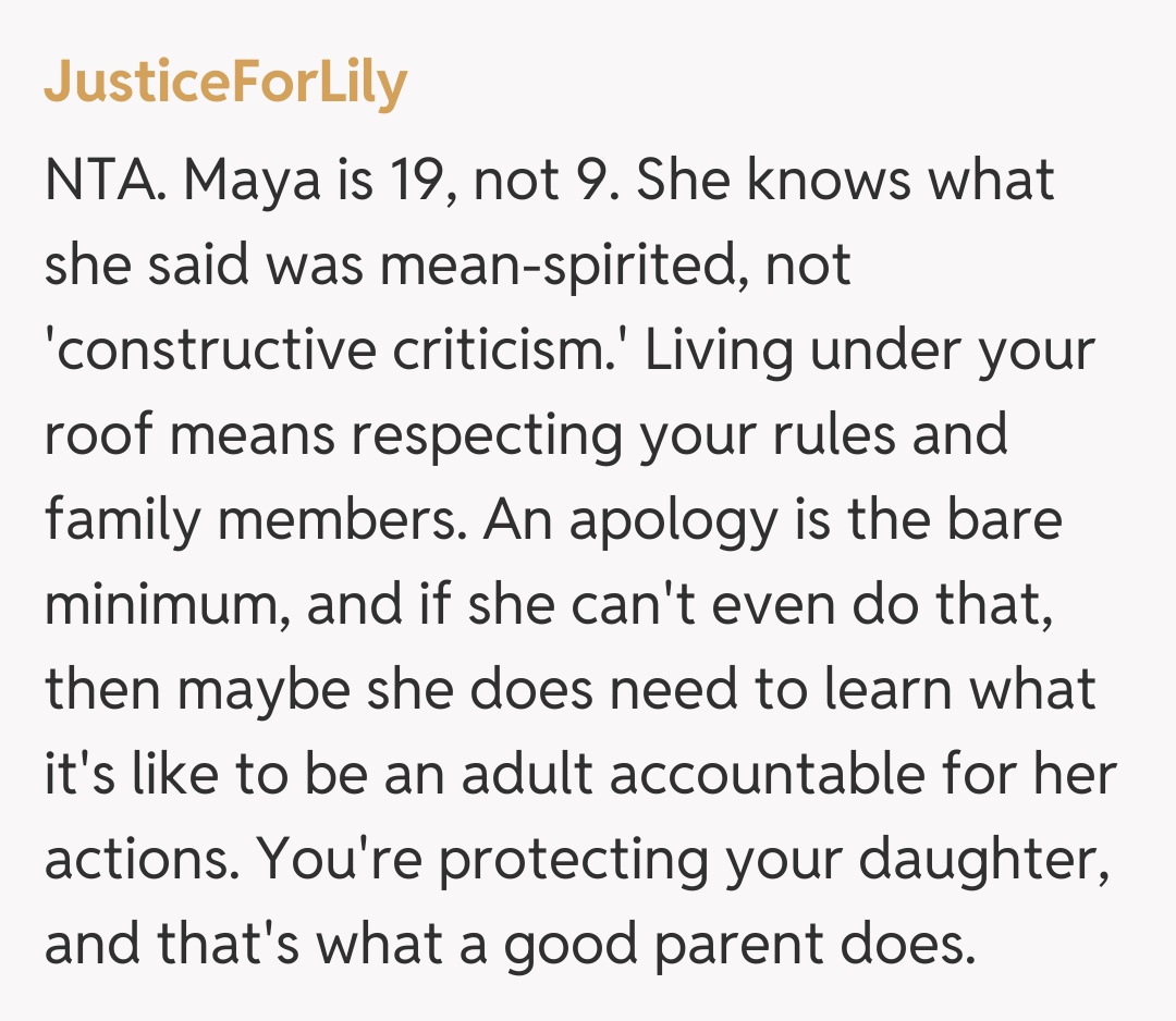 Comentariu de la JusticeForLily