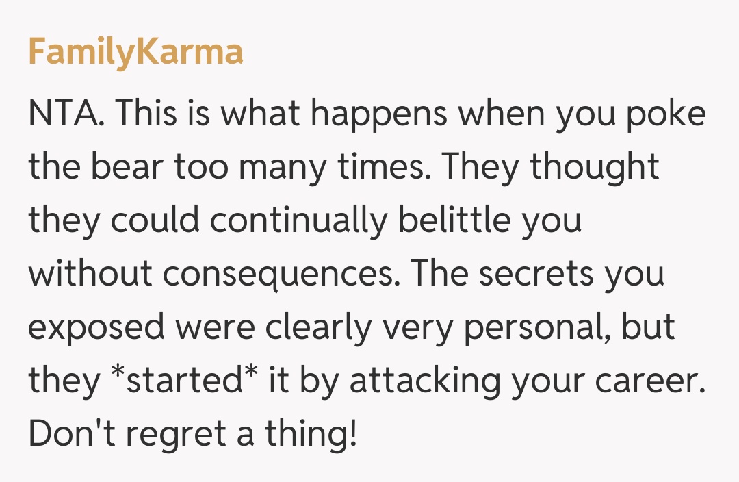 Comentariu de la FamilyKarma