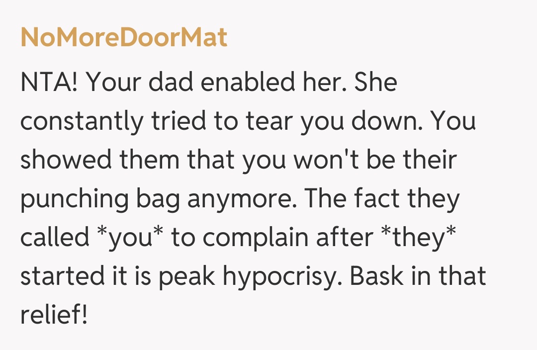 Comentariu de la NoMoreDoorMat