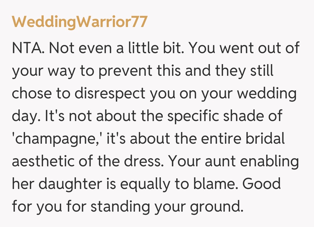 Comentariu de la WeddingWarrior77