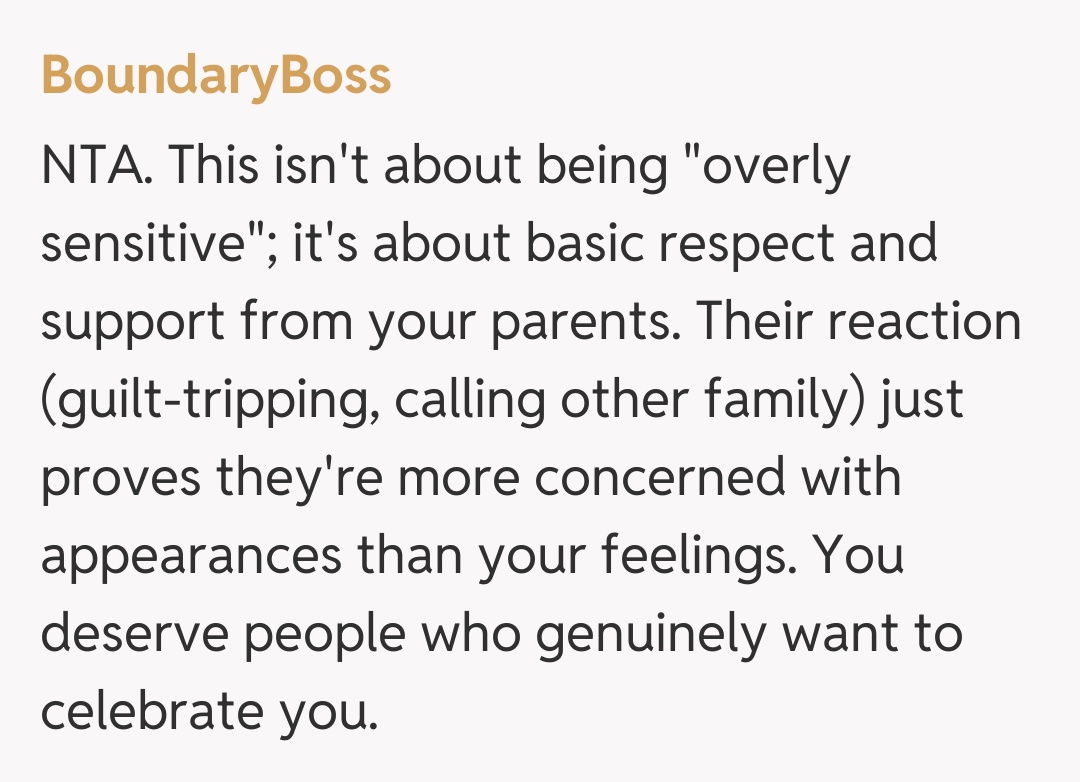 Comentariu de la BoundaryBoss