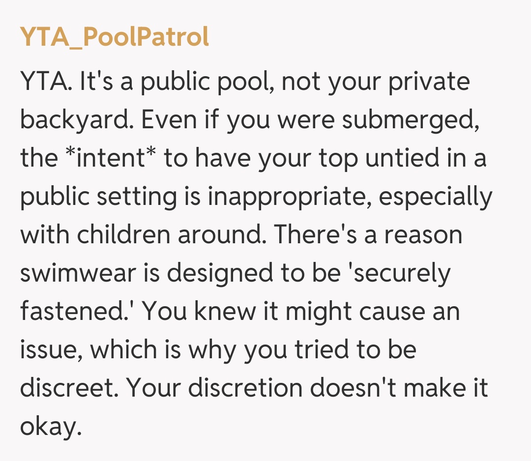 Comentariu de la YTA_PoolPatrol