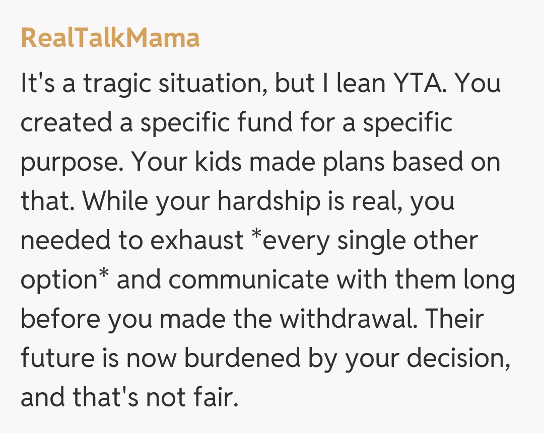 Comentariu de la RealTalkMama