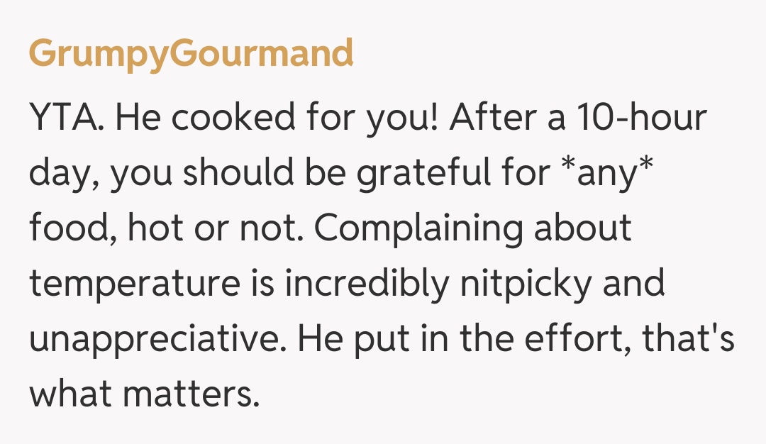 Comentariu de la GrumpyGourmand