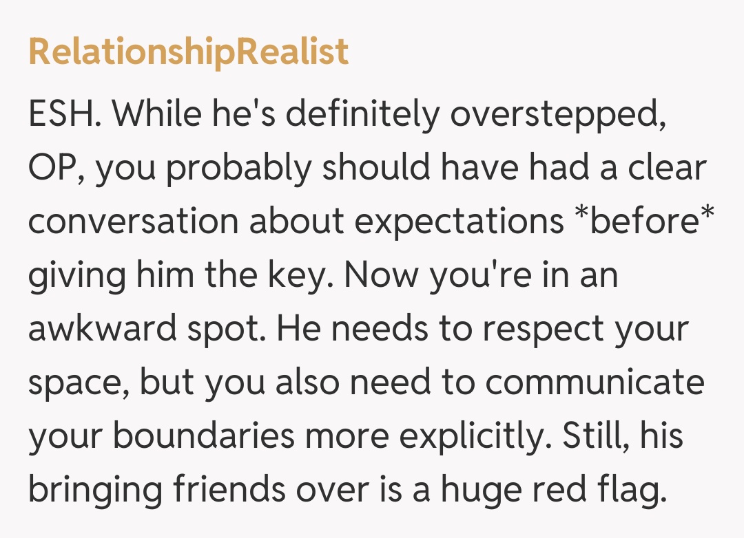 Comentariu de la RelationshipRealist