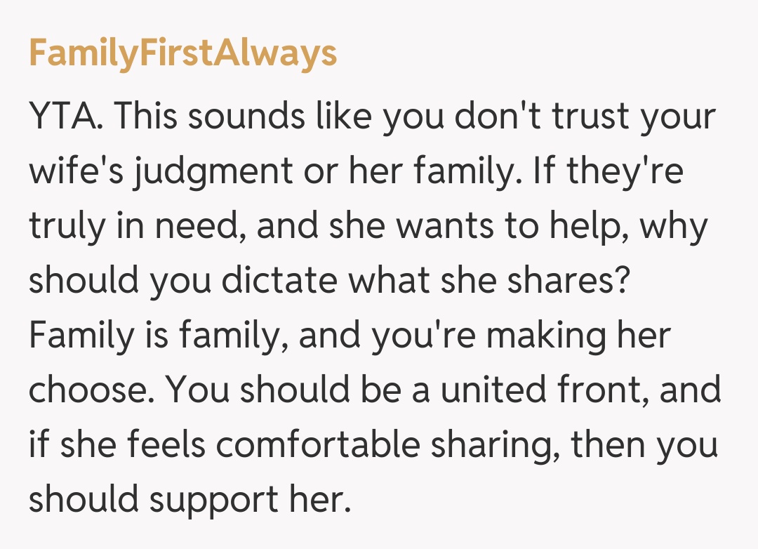 Comentariu de la FamilyFirstAlways