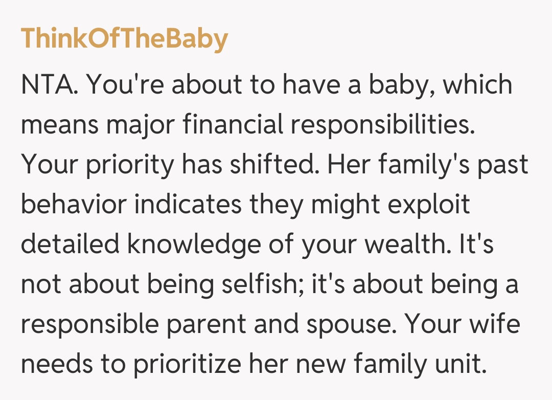 Comentariu de la ThinkOfTheBaby