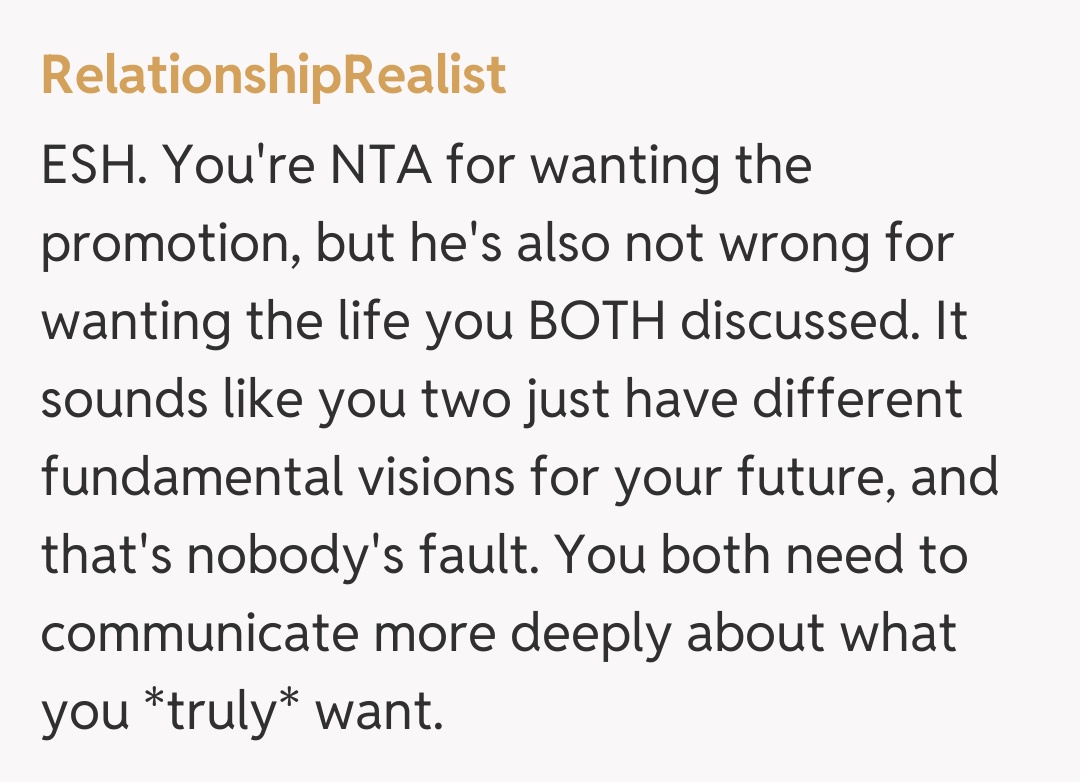 Comentariu de la RelationshipRealist