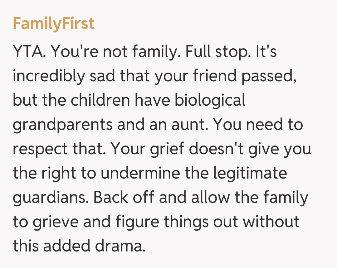 Comentariu de la FamilyFirst