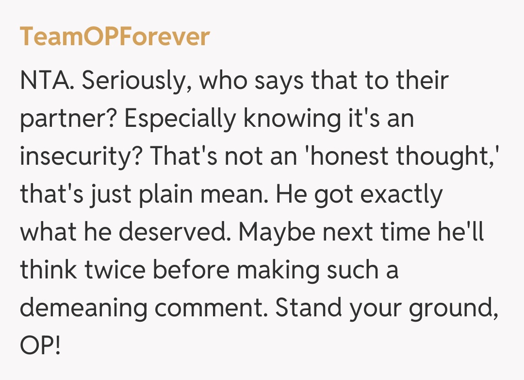 Comentariu de la TeamOPForever