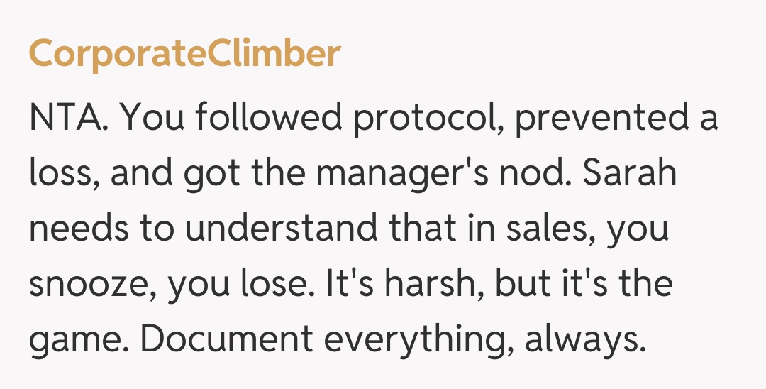 Comentariu de la CorporateClimber