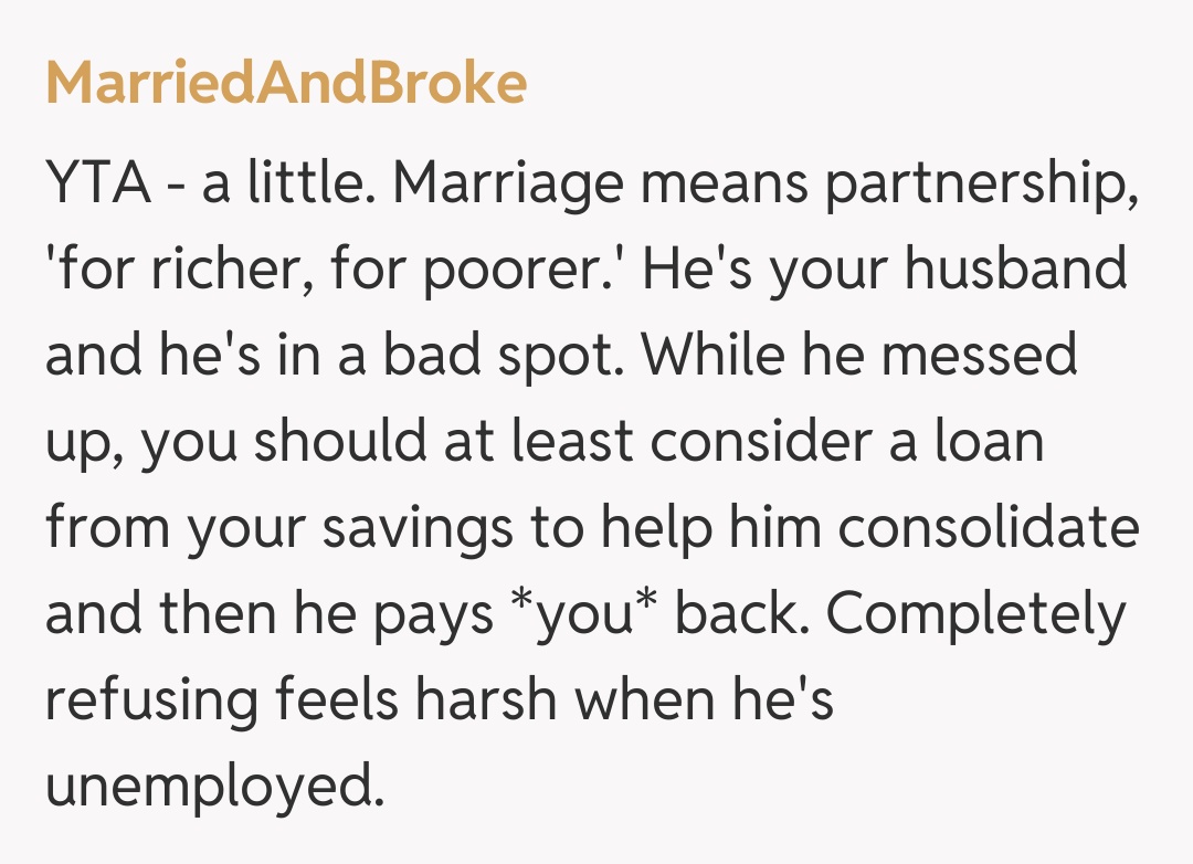 Comentariu de la MarriedAndBroke