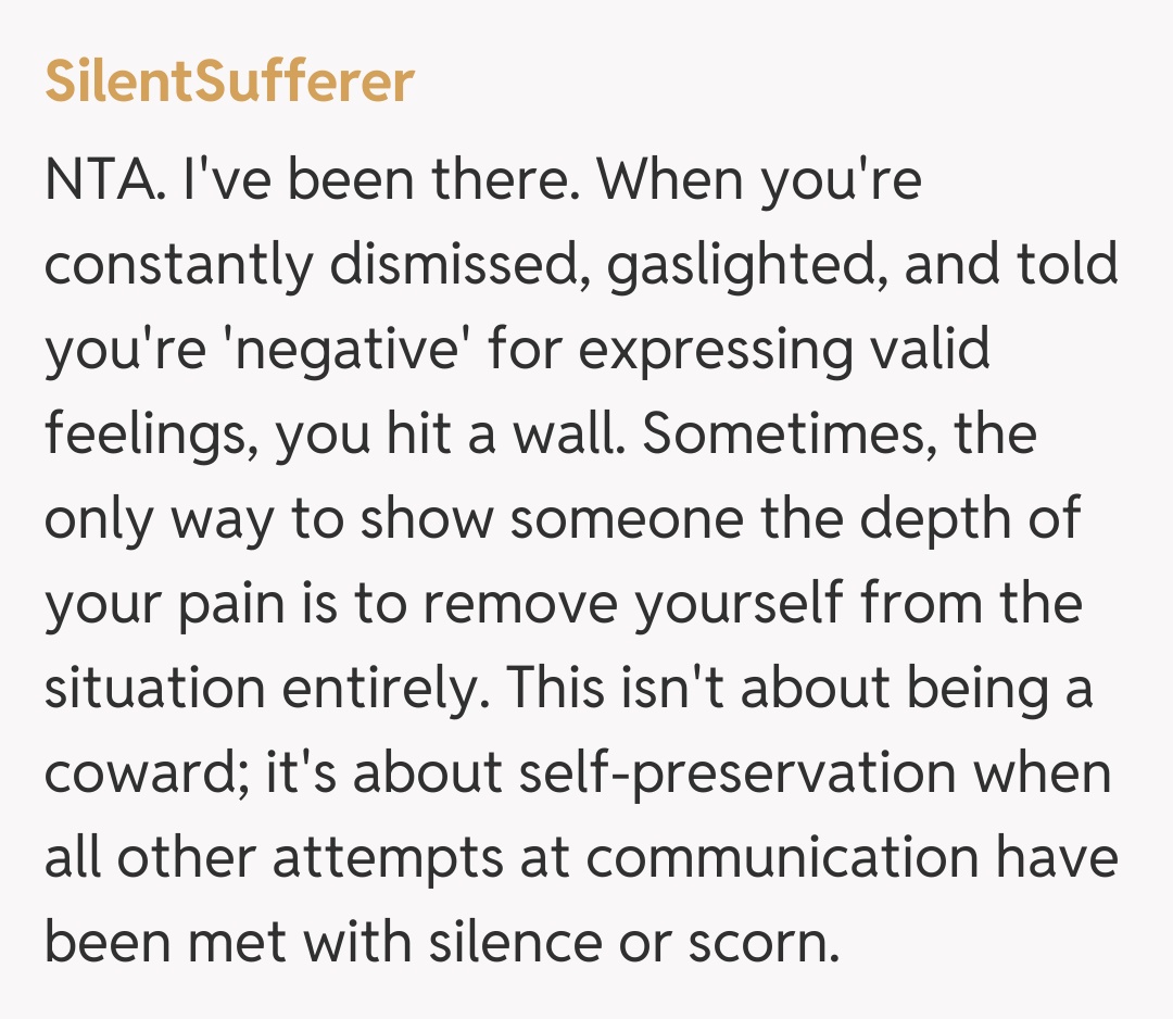 Comentariu de la SilentSufferer