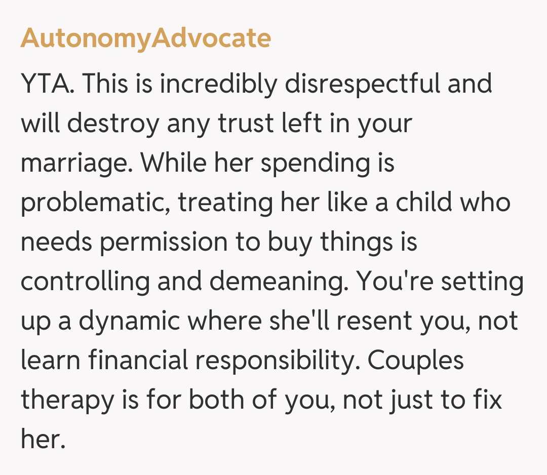 Comentariu de la AutonomyAdvocate