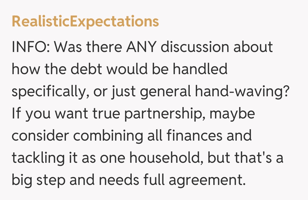 Comentariu de la RealisticExpectations